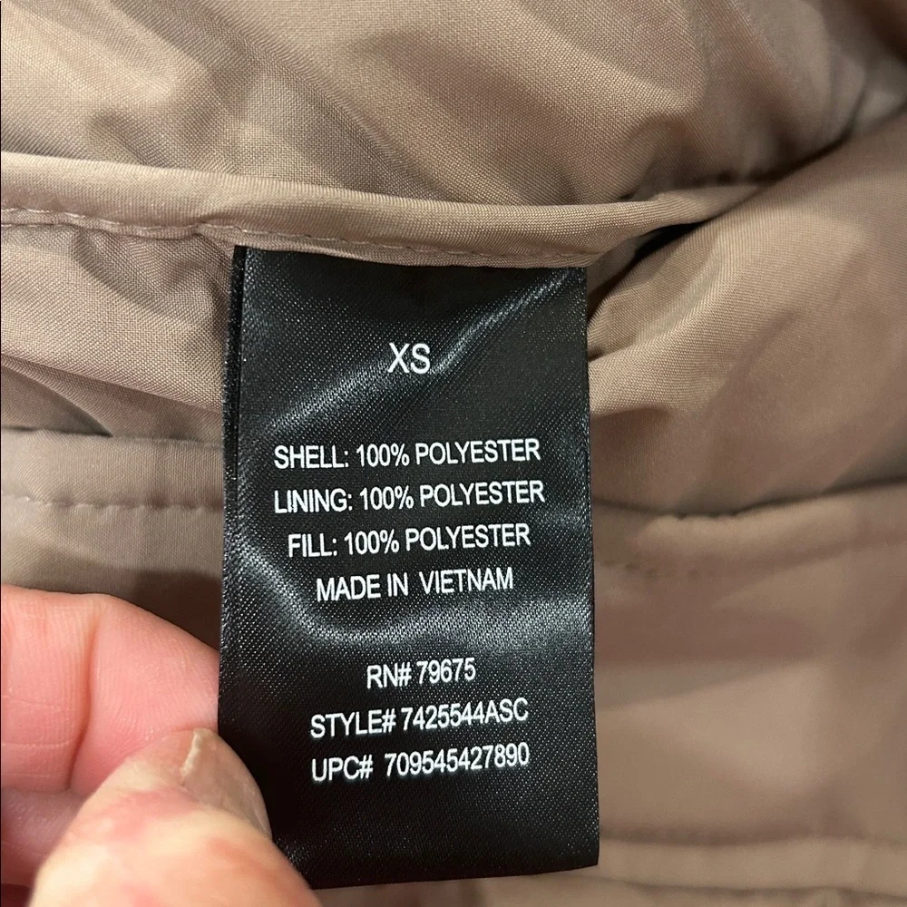 London Fog Women's Removable‎ Hood Ulta Long Puffer Coat - Latte